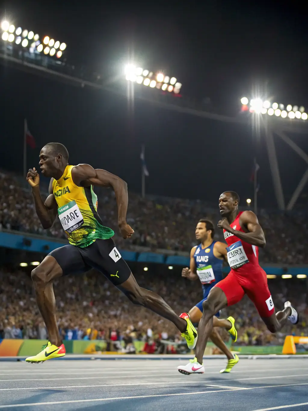 An image of runners participating in a track workout, illustrating the running training program available at Millau Triathlon.